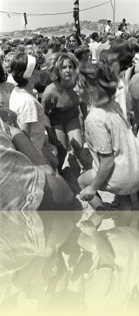 Stomping at Bondi, Ron Perrott, 1963. Courtesy and © Estate of Ron Perrott++