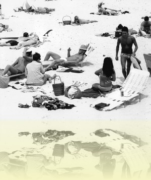 Beach scene, Kenneth Clifford, late 1960s. Courtesy Dale Egan. © Beverley Clifford++