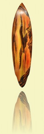 Winged pin with eagle design Hot Buttered, Brookvale, 1972, foam, fibreglass and resin <br>Mick Mock Collection ++