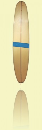 Bennett malibu Barry Bennett Surfboards, Brookvale, 1966, foam, fibreglass, resin, timber stringers <br>Courtesy Peter Francis++