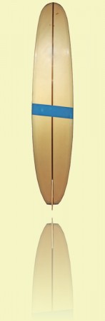 Bennett malibu Barry Bennett Surfboards, Brookvale, 1966, foam, fibreglass, resin, timber stringers  <br>Courtesy Peter Francis++