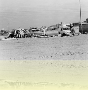 Surfers in car park, Alistair Waddell, 1970s. Courtesy and © Alistair Waddell++