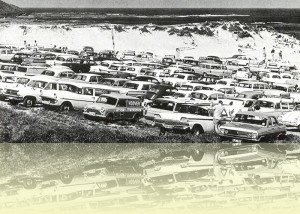 Long Reef car park, Jeff Carter, from Surf beaches of Australia’s east coast by Jeff Carter, <br>published by Angus & Robertson, 1968. © Estate of Jeff Carter++