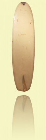 Keyo V-bottom Shaped by Neal Purchase, Keyo Surfboards, Brookvale, 1967, foam and fibreglass <br>Courtesy David Bell++