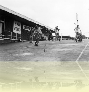 Shire skaters, Alistair Waddell, 1970s. Courtesy and © Alistair Waddell++
