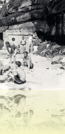 Board storage, South Bondi, photographer unknown, c1961. Courtesy Barry McGuigan++